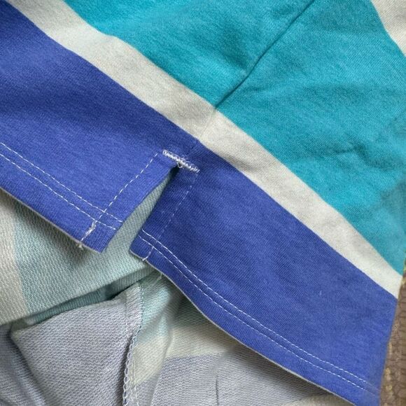 Wildfox Purple Aqua Striped Sleep Lounge Top Shorts 2 Piece Set Small NWT - Picture 10 of 13